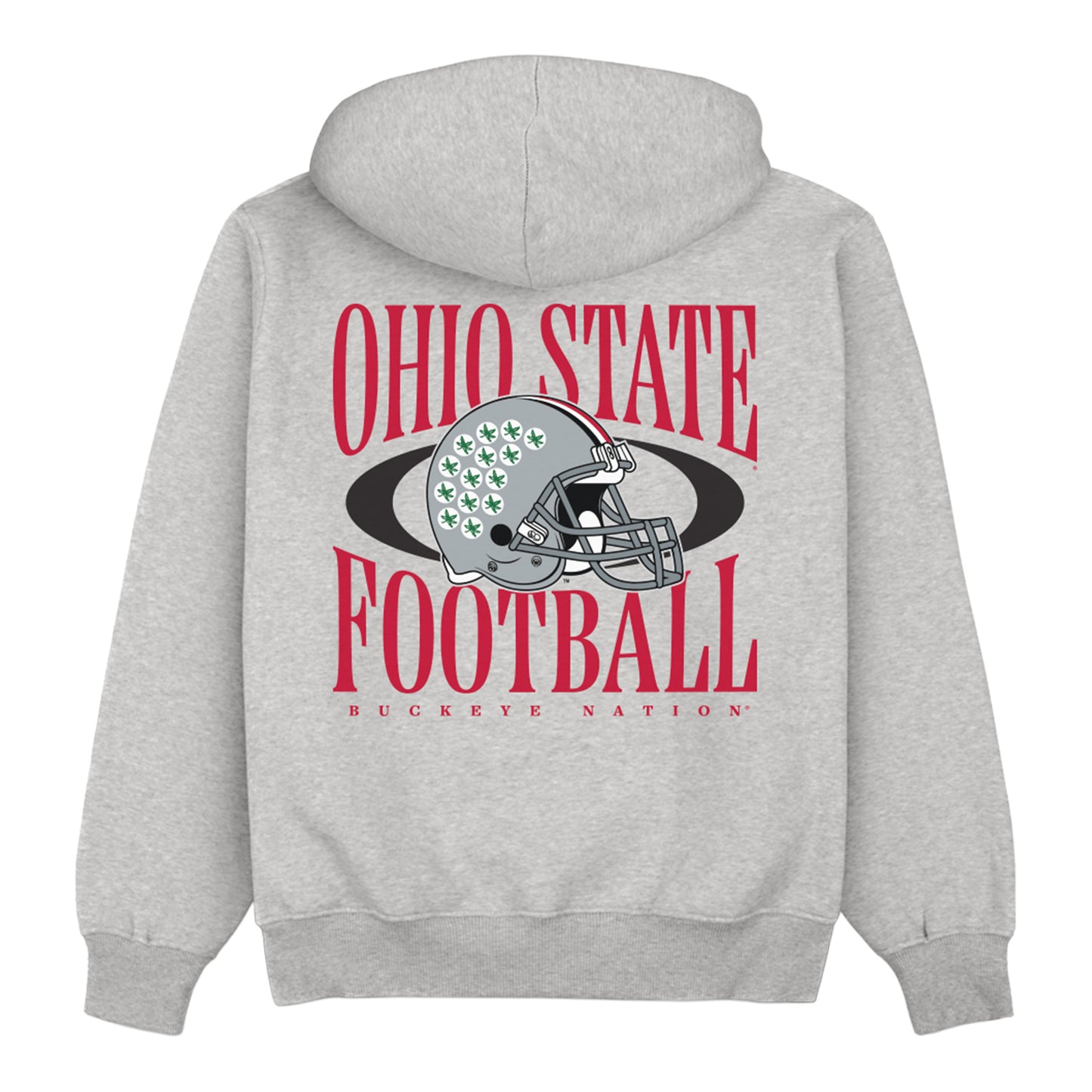 Ohio State Buckeyes Homefield Vintage Helmet Hoodie - Back