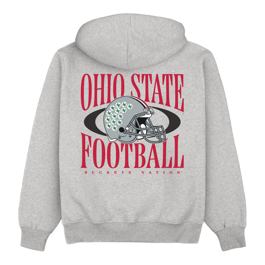 Ohio State Buckeyes Homefield Vintage Helmet Hoodie - Back