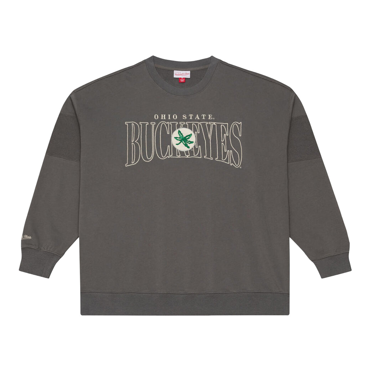 Ohio State Buckeyes M&N Heritage Crewneck Sweatshirt - Front