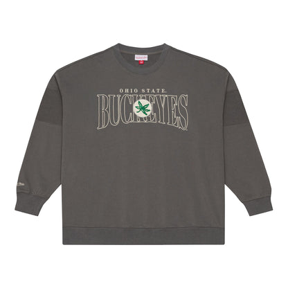 Ohio State Buckeyes M&N Heritage Crewneck Sweatshirt - Front