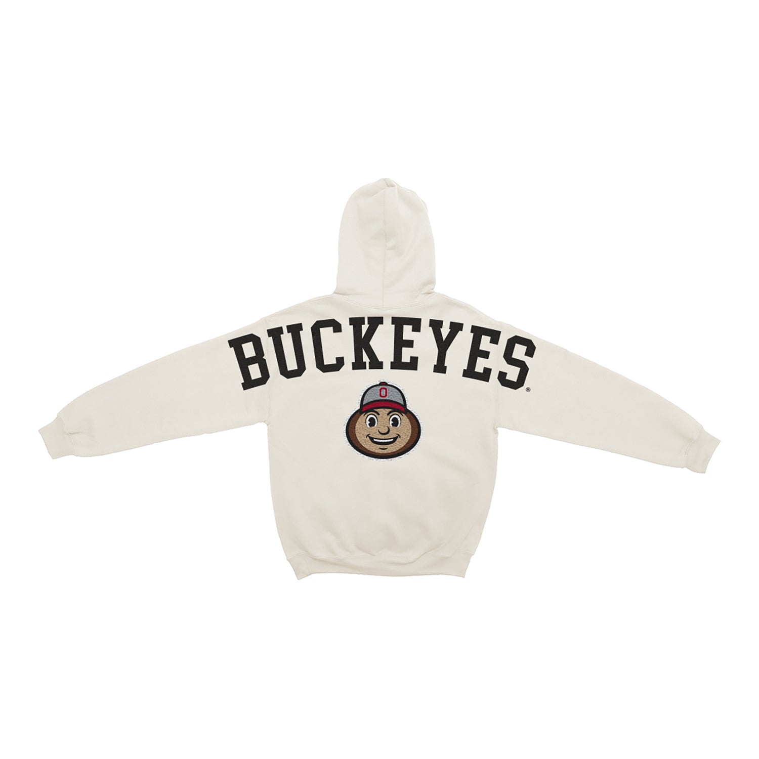Ohio State Buckeyes Chenille Brutus Hoodie - Back View