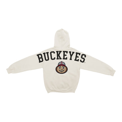 Ohio State Buckeyes Chenille Brutus Hoodie - Back View