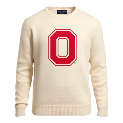 Ohio State Buckeyes Block O Applique Sweater - Front