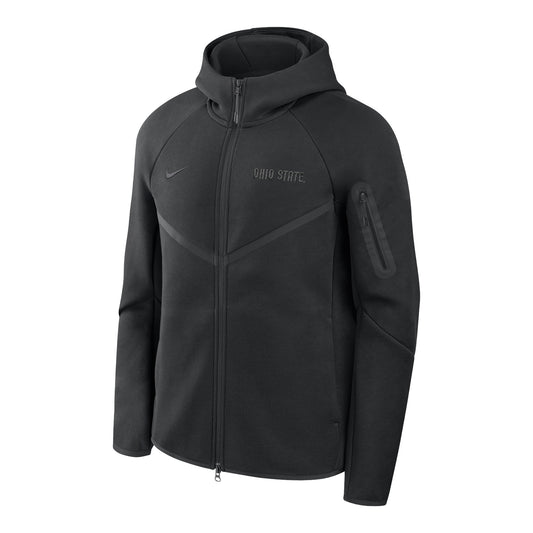 Ohio State Buckeyes Nike 2026 Tech Fleece FZ Hoodie - Front View
