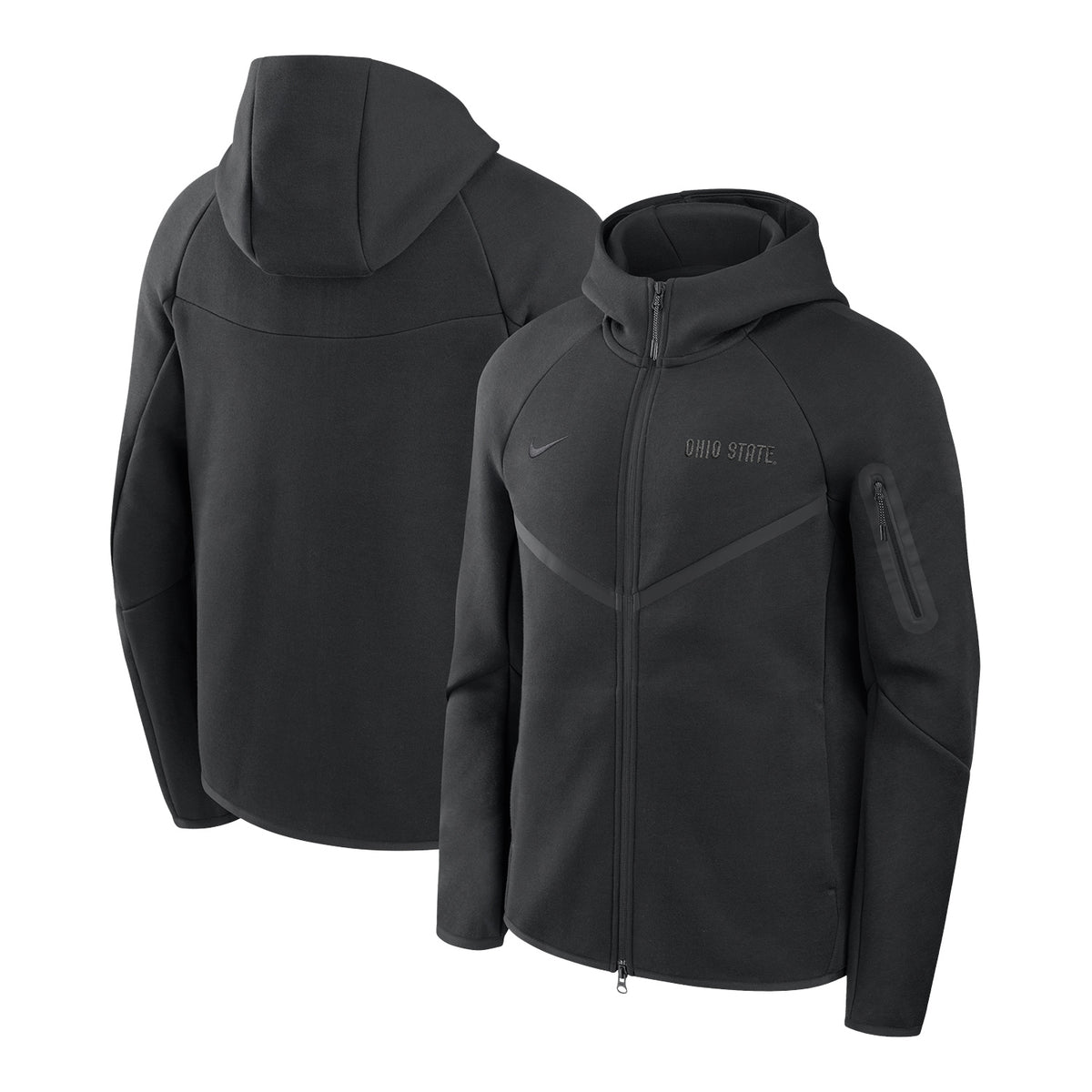 Ohio State Buckeyes Nike 2026 Tech Fleece FZ Hoodie - Full View
