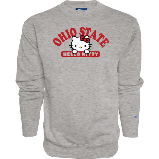 Ohio State Buckeyes x Hello Kitty Crewneck Sweatshirt - Front View
