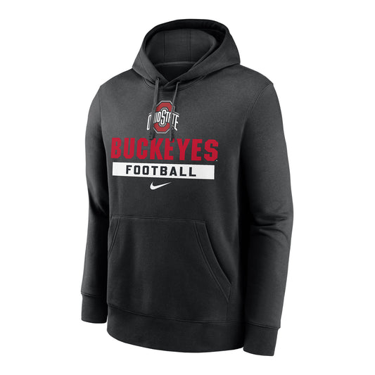 Ohio State Buckeyes Nike Football Wordmark Sweatshirt - Front View