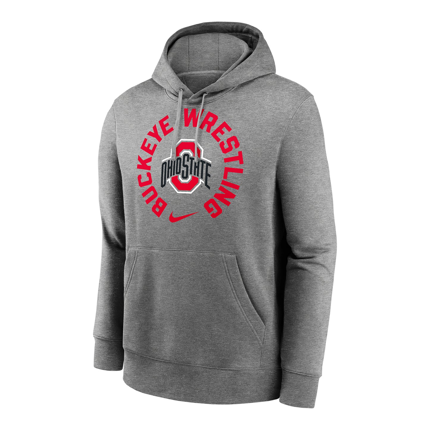 Ohio State Buckeyes Nike Authority Wrestling Gray Sweatshirt - Front View