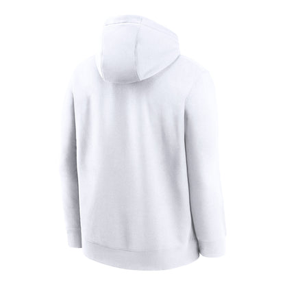 Ohio State Buckeyes Nike Legacy Football Icon Hooded Sweatshirt In White - Back View