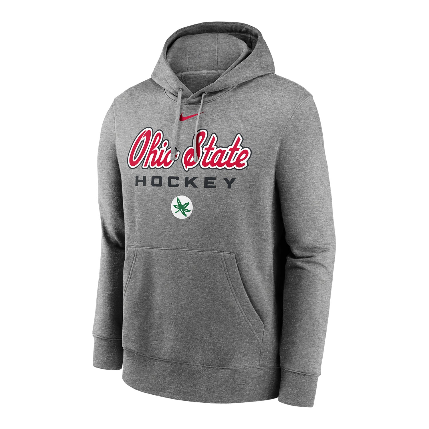 Ohio State Buckeyes Nike Play On Hockey Gray Sweatshirt - Front View