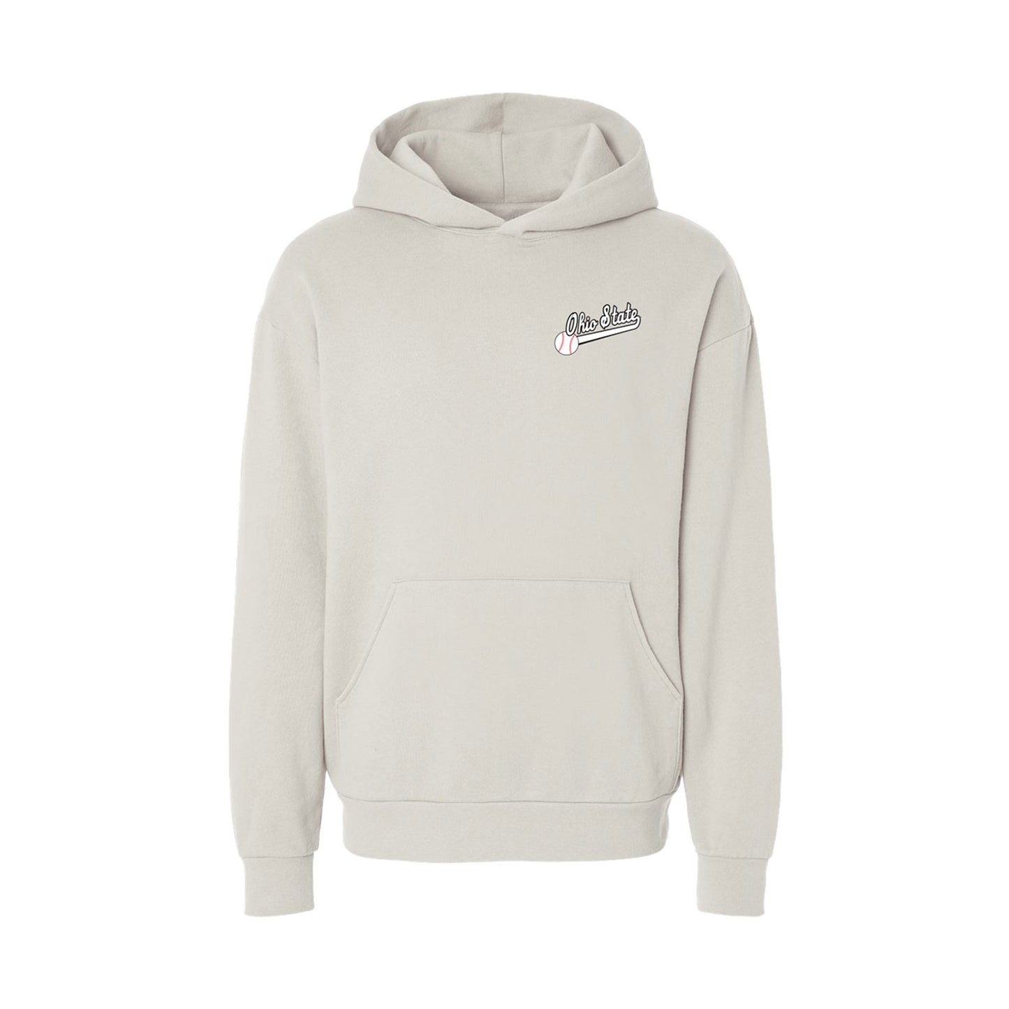 Ohio State Buckeyes Bill Davis Heritage Baseball Hoodie - Front