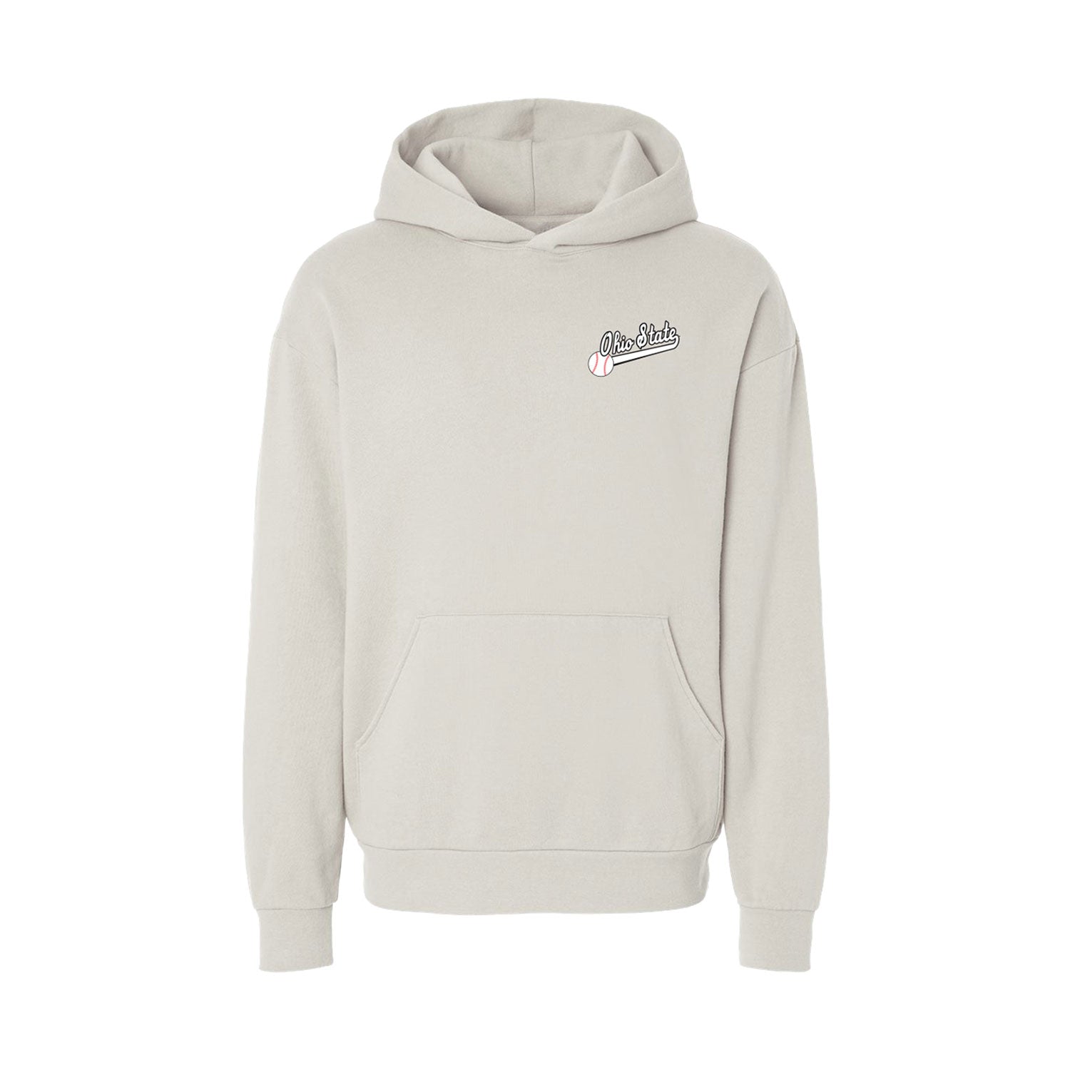 Ohio State Buckeyes Bill Davis Heritage Baseball Hoodie - Front