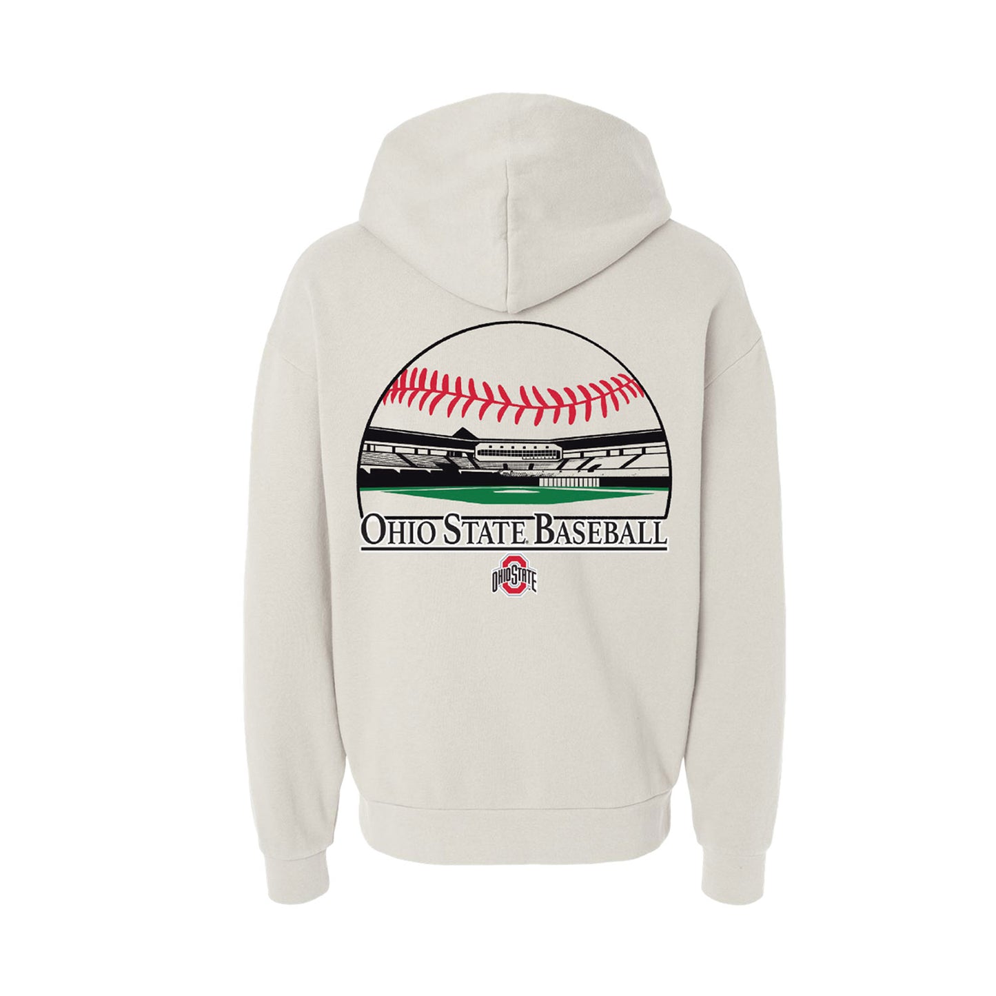 Ohio State Buckeyes Bill Davis Heritage Baseball Hoodie - Back