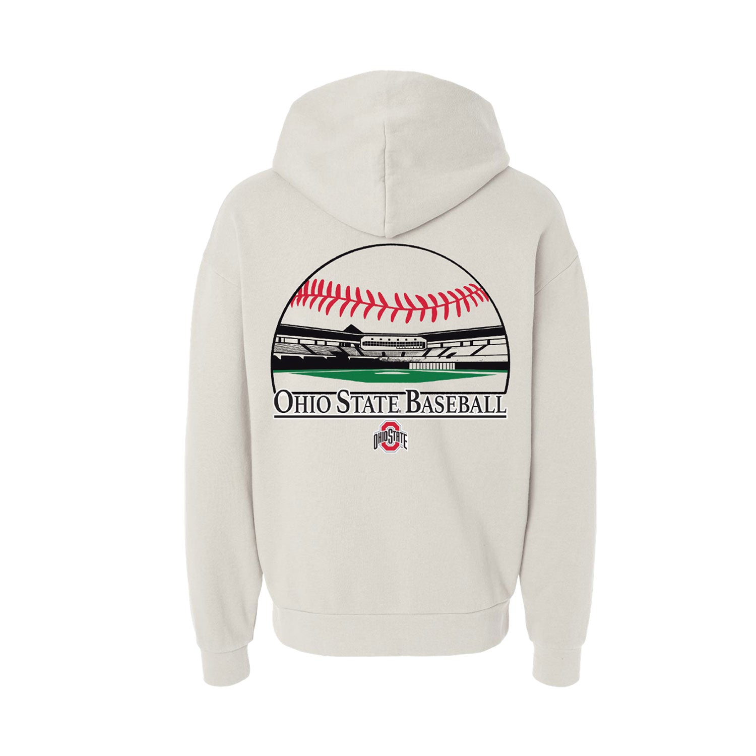 Ohio State Buckeyes Bill Davis Heritage Baseball Hoodie - Back