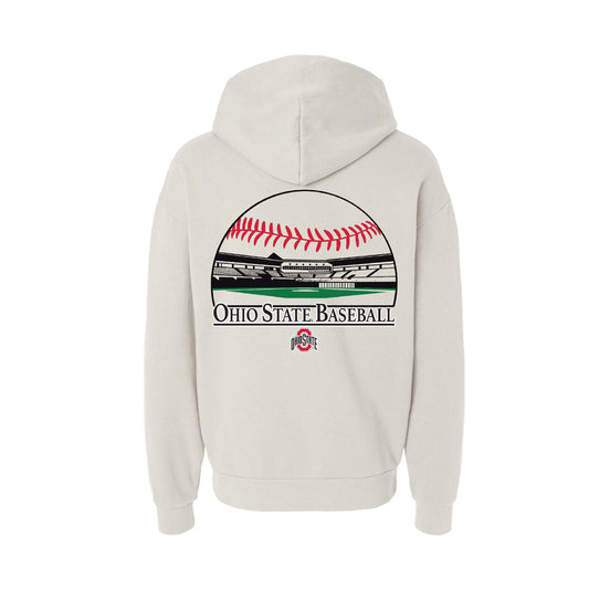 Ohio State Buckeyes Bill Davis Heritage Baseball Hoodie - Back