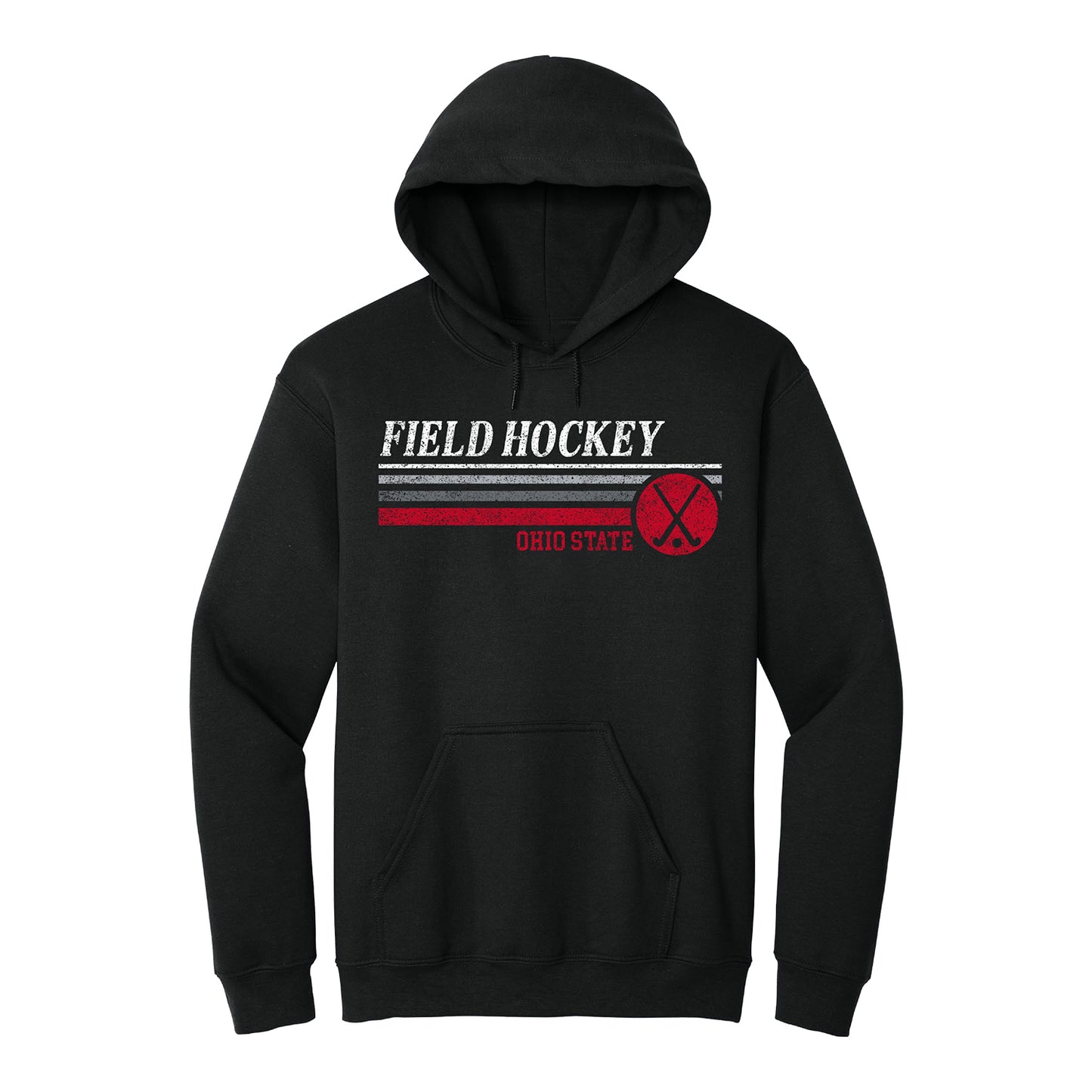 Ohio State Buckeyes Field Hockey Black Hoodie - Front