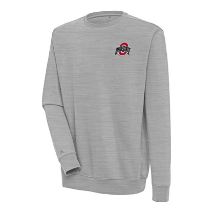 Ohio State Buckeyes Victory Gray Crewneck Sweatshirt - Front View