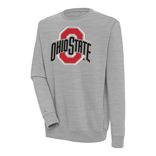 Ohio State Buckeyes Victory Gray Crewneck Sweatshirt - Front View