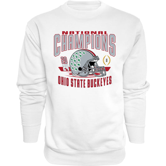 Ohio State Buckeyes National Champions Helmet Crewneck Sweatshirt