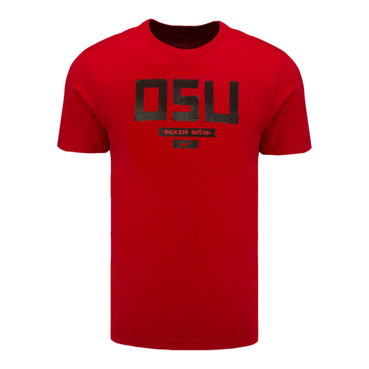 Ohio State Buckeyes Nike Buckeye Nation T-Shirt - In Scarlet - Front View