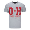 Ohio State Buckeyes O-H-I-O Gray T-Shirt - Front View