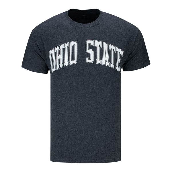 Ohio State Buckeyes Identity Arch Black T-Shirt - Front View