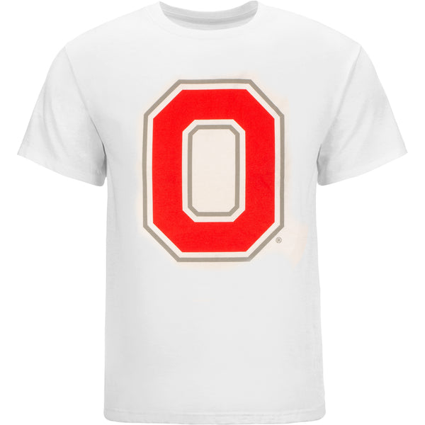 Ohio State Buckeyes Big 'O' Logo T-Shirt - In White - Front View