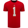 Ohio State Buckeyes Nike Fields Name & Number T-Shirt - In Scarlet - Front View