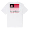 Ohio State Buckeyes Pocket T Flag T-Shirt - In White - Back View