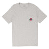 Ohio State Buckeyes Pocket T Helmet Whale T-Shirt - In Gray - Front View
