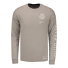 Ohio State Buckeyes Nike Wash Long Sleeve T-Shirt - In Gray - Front View