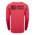 Ohio State Buckeyes Comfort Wash Long Sleeve T-Shirt - In Scarlet - Back View
