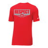 Ohio State Respect T-Shirt - In Scarlet - Front View