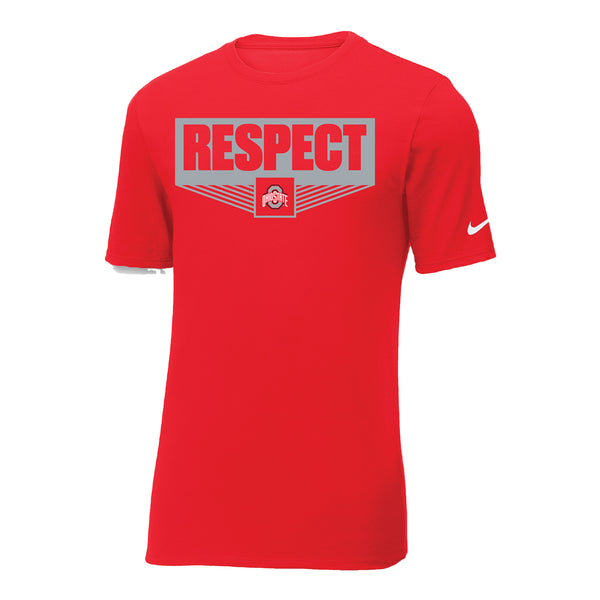 Ohio State Respect T-Shirt - In Scarlet - Front View