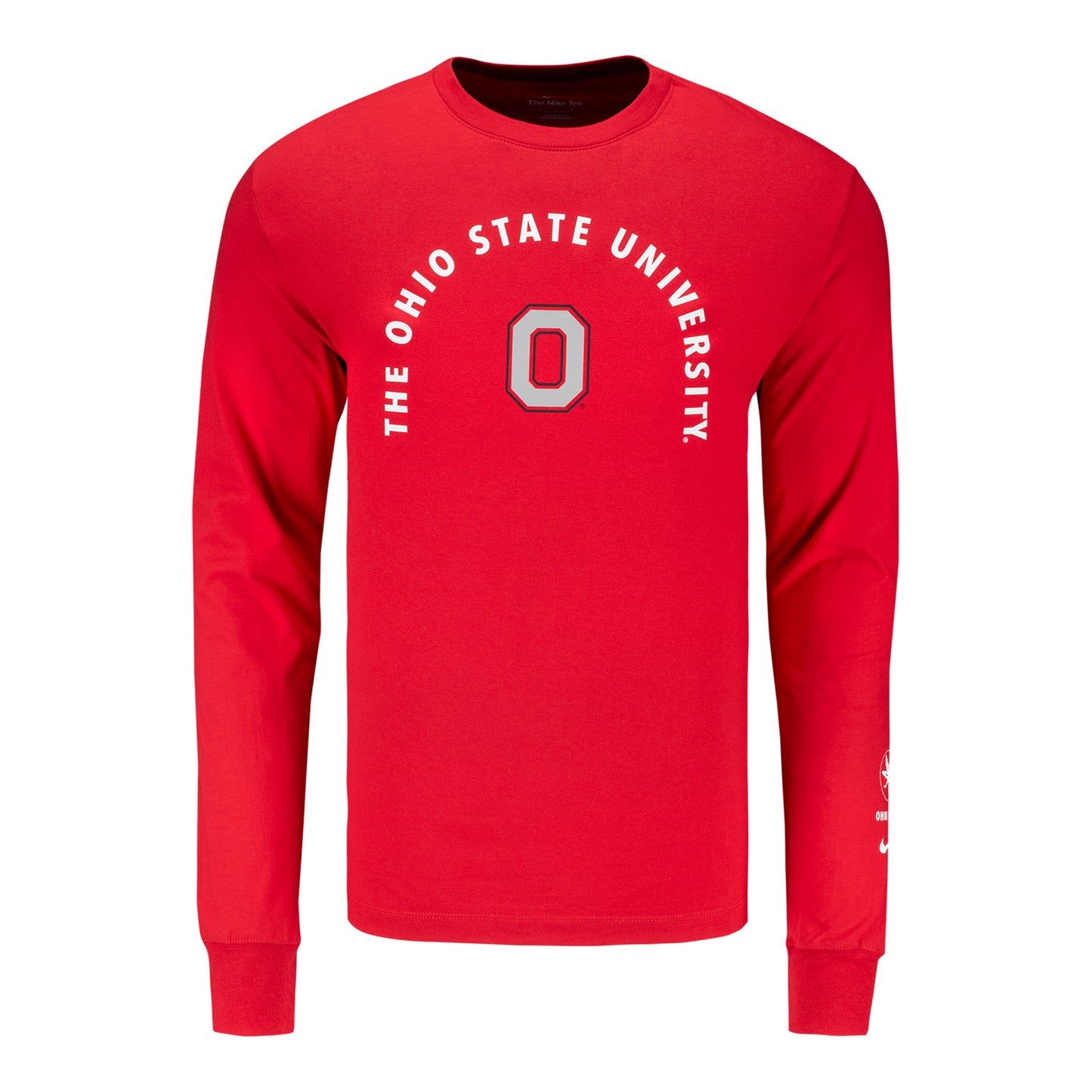 Ohio State Buckeyes Nike Campus Long Sleeve Scarlet T-Shirt - Front View