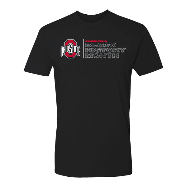 Ohio State Buckeyes Black History Month Tee - In Black - Front View