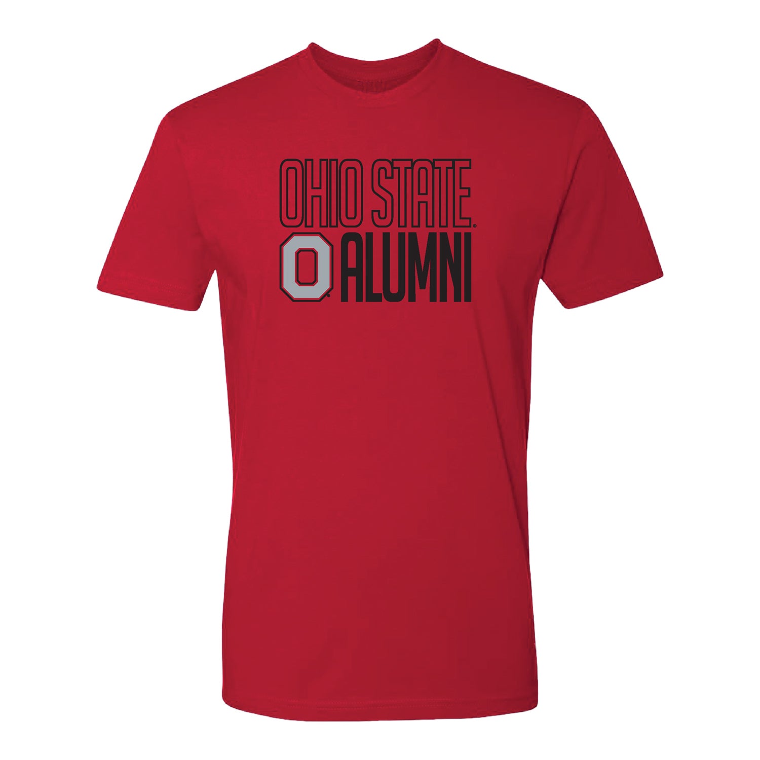 Ohio State Buckeyes Alumni T-Shirt - In Scarlet - Front View