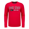 Ohio State Buckeyes Nike Wrestling Scarlet Long Sleeve T-Shirt