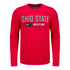 Ohio State Buckeyes Nike Wrestling Scarlet Long Sleeve T-Shirt - Front View