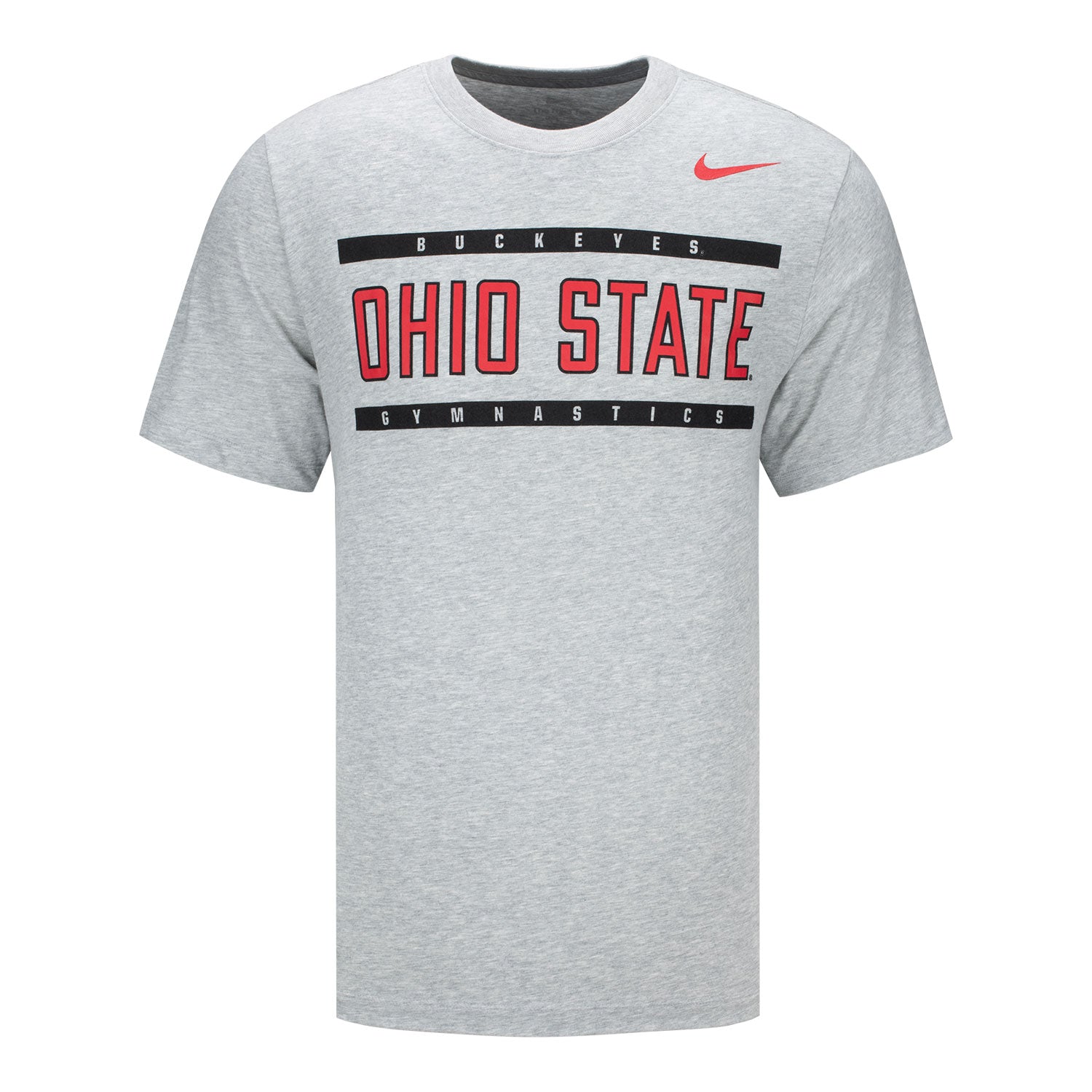 Ohio State Buckeyes Nike Gymnastics Gray T-Shirt - Front View