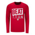 Ohio State Buckeyes Beat T.T.U.N. Long Sleeve T-Shirt - In Scarlet - Front View