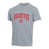 Ohio State Buckeyes High Density Print Gray T-Shirt