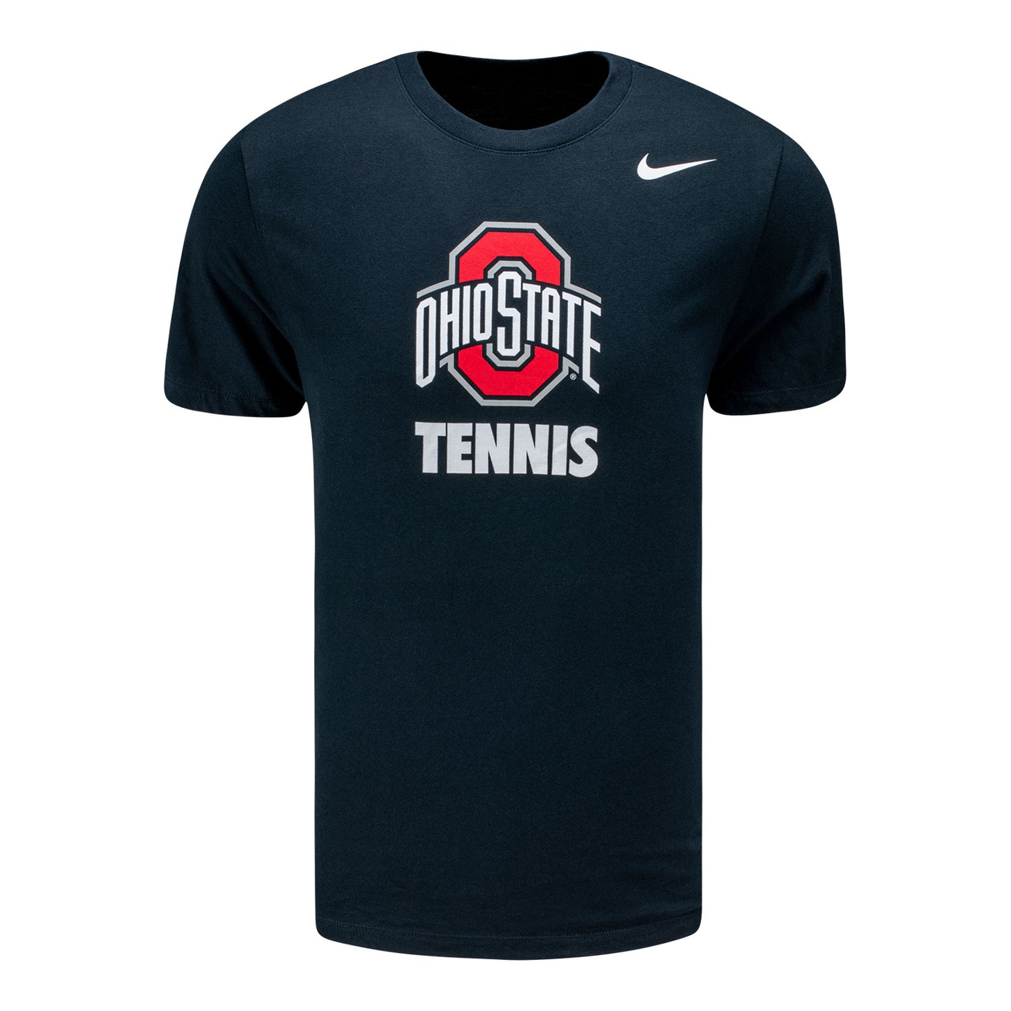 Ohio State Buckeyes Nike Core Tennis Black T-Shirt - Front View