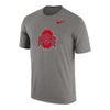 Ohio State Buckeyes Nike Authentic Tri-Blend Gray T-Shirt - In Gray - Front View
