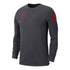 Ohio State Buckeyes Nike Athletic Campus Long Sleeve Gray T-Shirt - In Gray - Front View