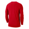 Ohio State Buckeyes Nike Athletic Campus Long Sleeve Scarlet T-Shirt - In Scarlet - Back View