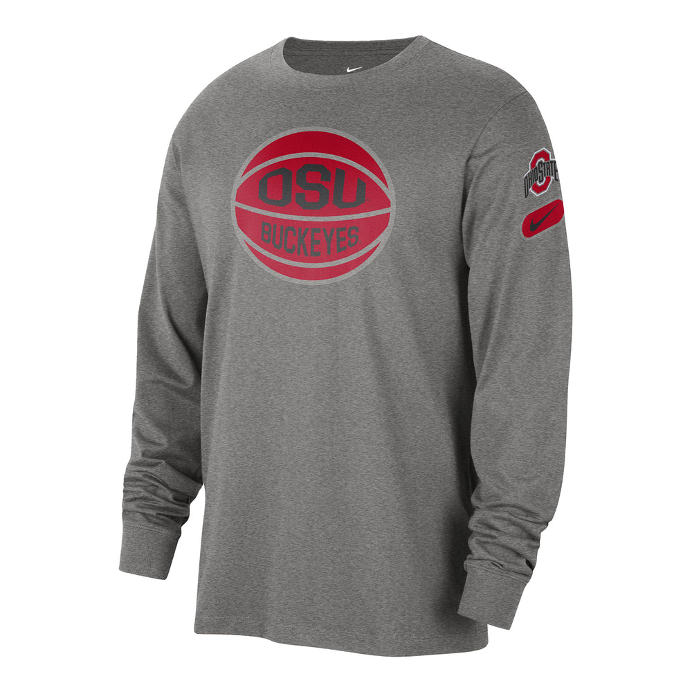 Ohio State Buckeyes Nike Athletic Campus Long Sleeve Gray T-Shirt / X-Large