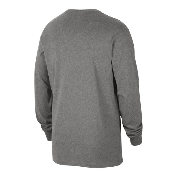Ohio State Buckeyes Nike College Crewneck Gray Long Sleeve T-Shirt - Back View