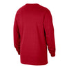 Ohio State Buckeyes Nike College Crewneck Scarlet Long Sleeve T-Shirt - Back View