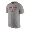 Ohio State Buckeyes Nike Women's Ice Hockey Gray T-Shirt